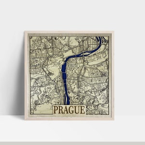 Prag Laser Cut Lagenkarte / Landkarte / Handgemachter Stadtplan / Hochzeitsgeschenk / Geschenk für Mama / Einweihungsgeschenk / Geburtstagsgeschenk