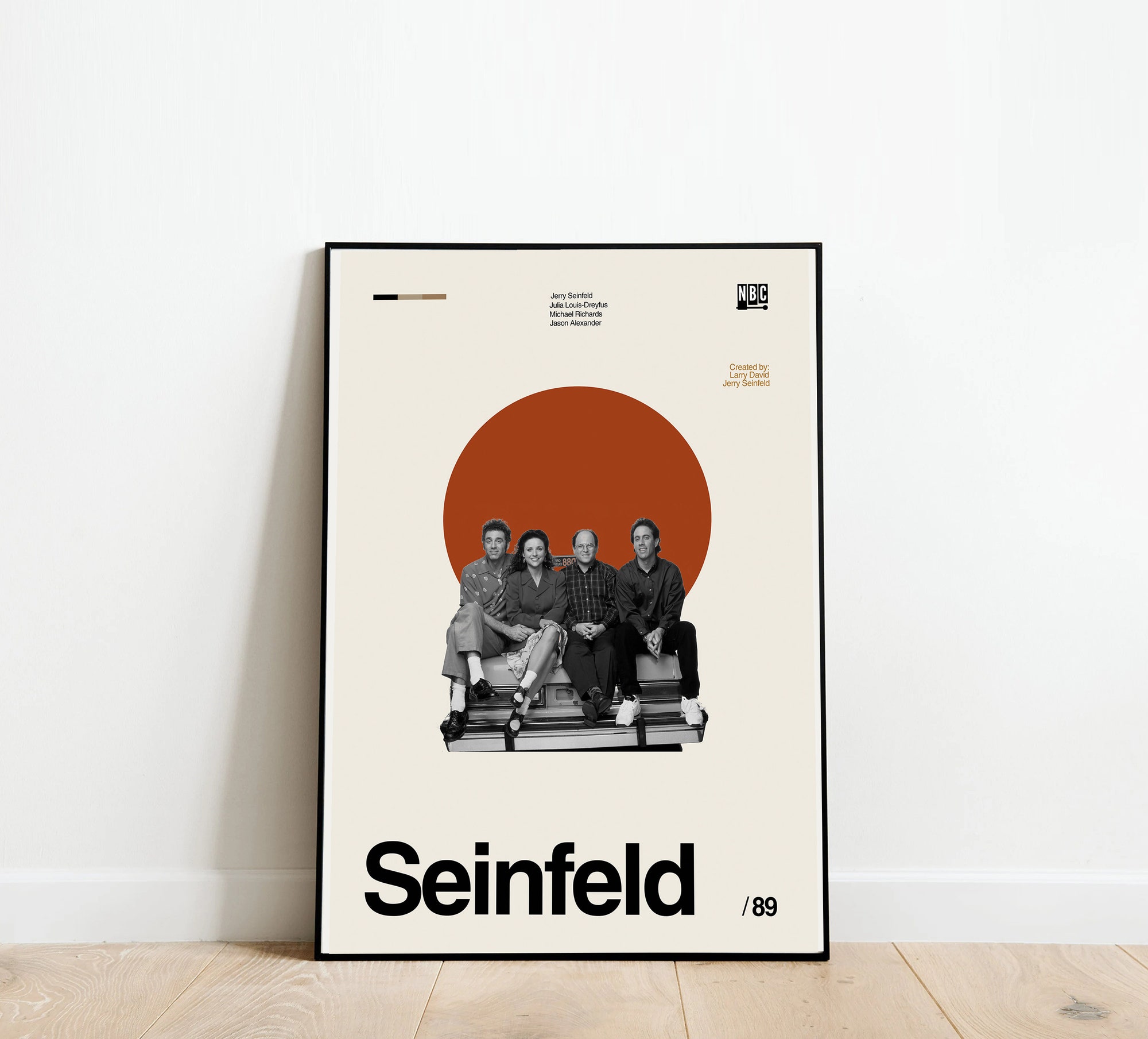 Seinfeld Poster - Seinfeld Restaurant - Art Poster -  Abstract Minimalist