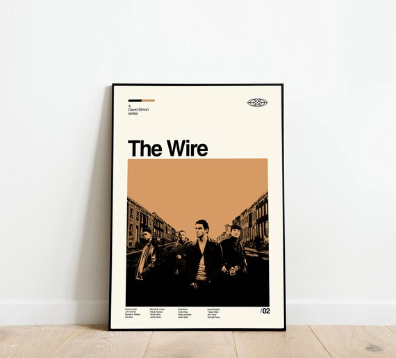 THE WIRE Inspired Poster Retro-modern Vintage Inspired - Etsy