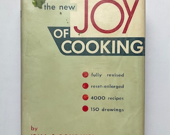 The New Joy of Cooking With Protected Dust Jacket (1953) - Vintage Cookbook