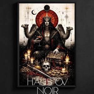 King Paimon Goetia Art Print – Dark Ceremonial Realism Occult Wall Decor