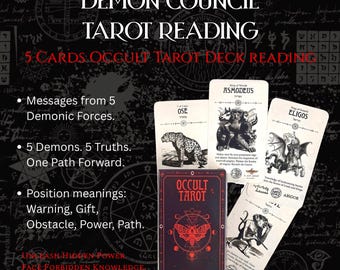 Demon Council Tarot Reading | 5-Card Occult Guidance (PDF)