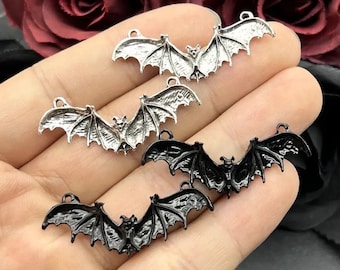 12st Bat Vampire Wings Charme, Hanger, DIY Oorbellen, Ketting, Armband, Benodigdheden, Sieraden Maken, Hemelse Gothic, Ambachten, Kunst, Witchy