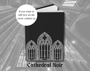 Cathedral Noir Hardcover Journal Matte, Gothic Notebook , Altar Journal, Spellbook, Grimoire, Book of Shadows, Dream Journal, Planner