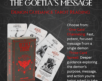ONE CARD Demon Guidance Tarot Reading | Goetia Shadow Work (PDF)