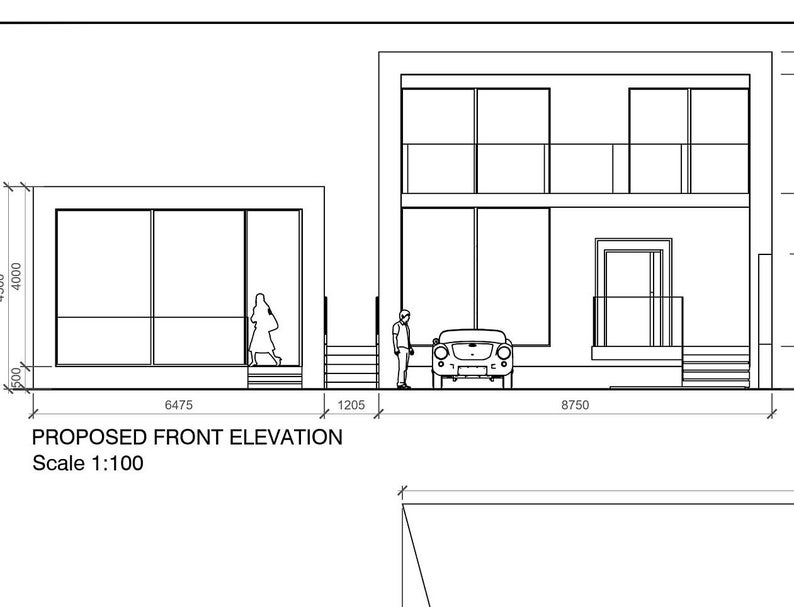 Villa Z Modern 3 Bedroom Detached House with Workshop PDF Plans AutoCAD file 52'x75' home Family Residence Off the Grid Lifestyle image 9