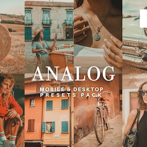 10 Analog Lightroom Presets, Everyday presets, 90&#39;s presets, Warm presets, Film presets, 35mm Presets, Vogue presets, Retro presets, 036