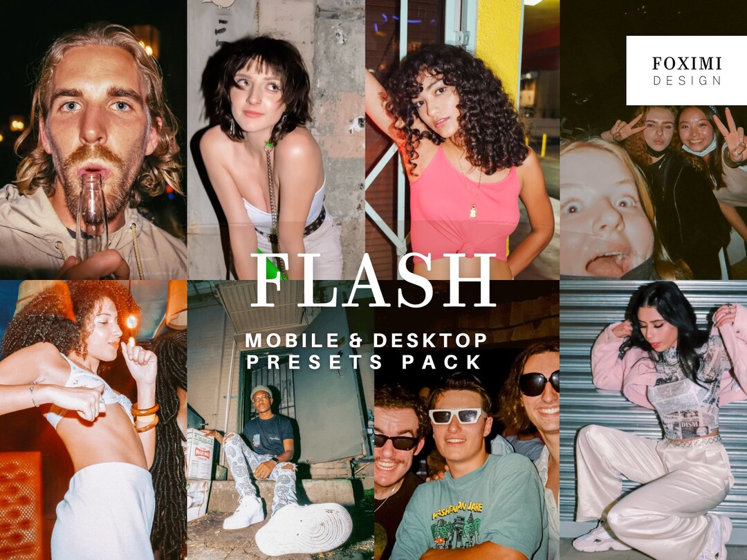 16 Flash Lightroom Presets, Presets Lightroom, iPhone Presets, Mobile