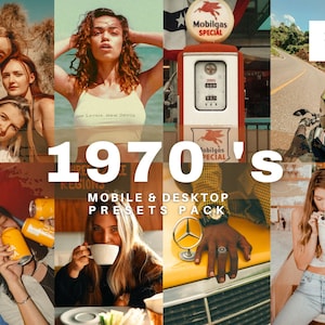 1970s Lightroom Presets,  Indoor presets, Rustic presets, 70&#39;s presets, Film presets, 35mm Presets, Editorial presets, Analog Presets, 034