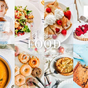10 Food Blogger Lightroom Presets,  Presets Lightroom, Everyday preset, Iphone presets, Desktop presets, Instagram presets, Food presets,018