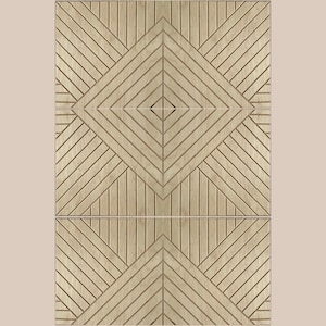 Large wood wall art, king bed frame, minimalist wall art, wood wall decor, headboard, acoustic panel, geometric wall art, SET of 6 panels