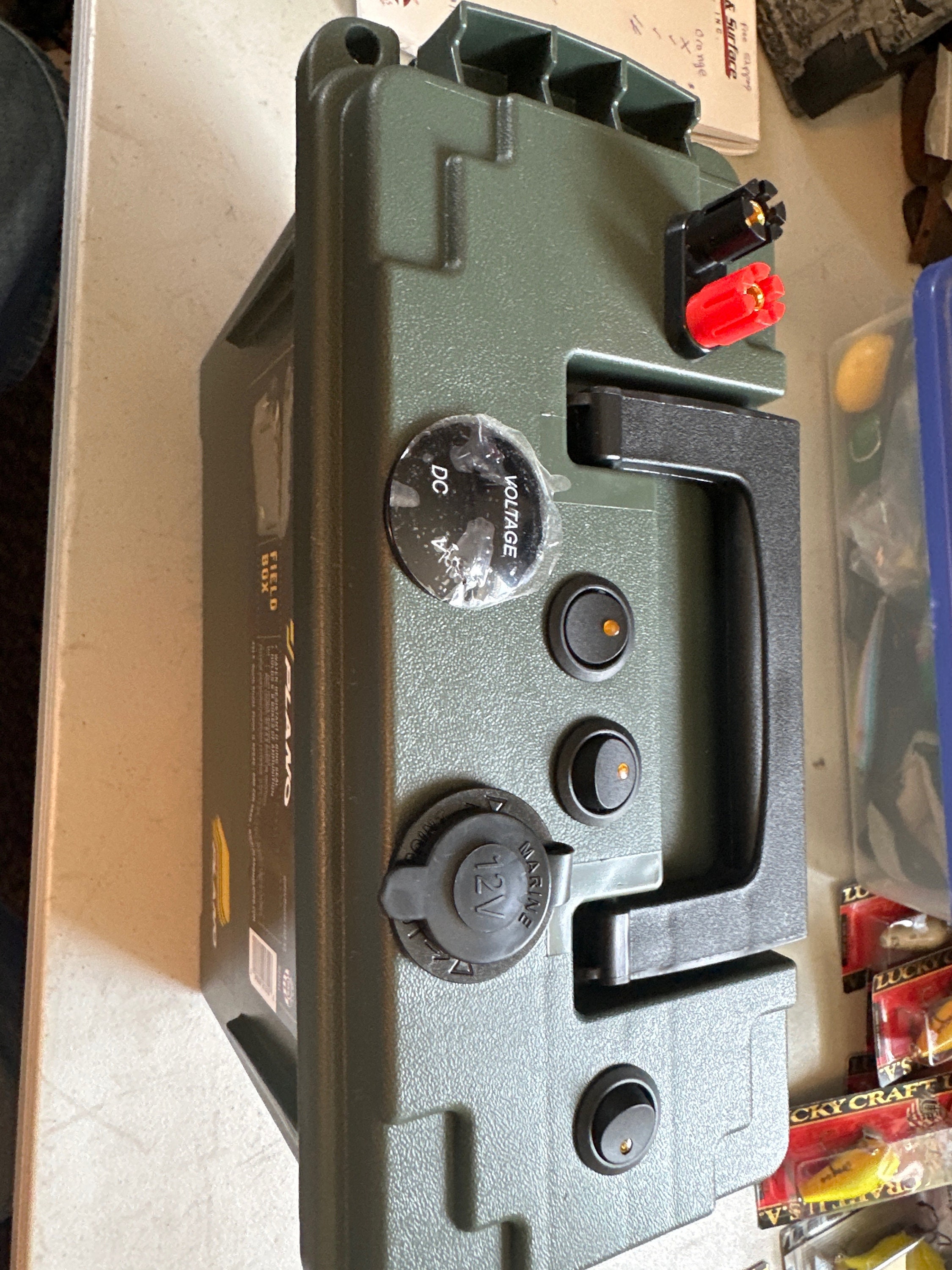 General Green Battery Box Good for Fishing, Hunting, Camping, Boating, etc.