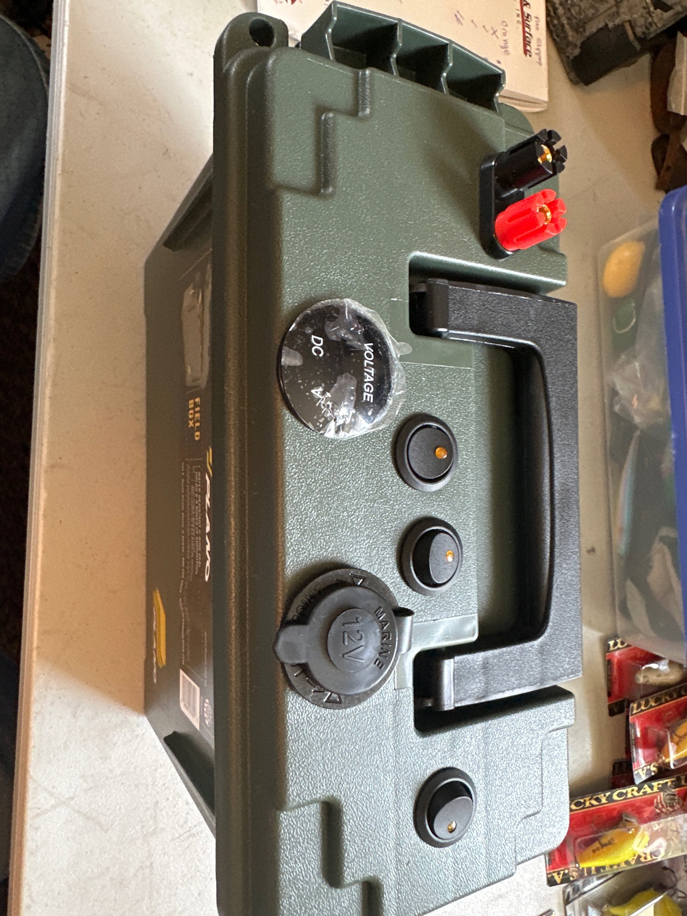 12v power box for ice fishing Portable Component Kit fish finder Ice Hole Power Deluxe Box