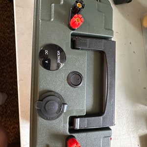 Standard Green 12 Volt Battery box for Camping, Hunting, Fishing, Outdoors and more
