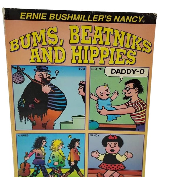 Artists and Con Artists, Bums Beatniks and Hippies, Ernie Bushmiller's Nancy, Comics Book, Vintage, Paperback, Cartoon Book