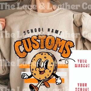 Retro Mascot Custom digital file, Customize, png file, sublimation, DTF, school spirit, vintage mascot