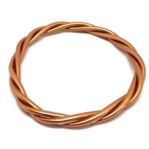 Bracciale rigido buddista tibetano in bronzo portafortuna semirigido intrecciato