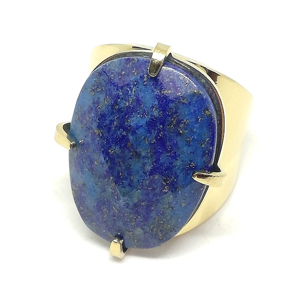 Bague pierre lapis lazuli