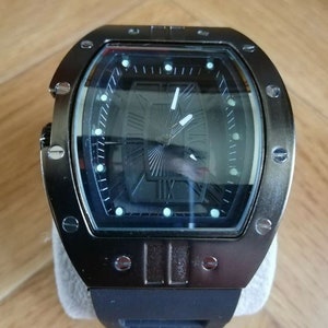 Watch Chic Men Luxury Trend Black Band Metal Black