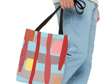 Add a touch of artistry to your outfit with this Abstract Art Tote Bag! (AOP)