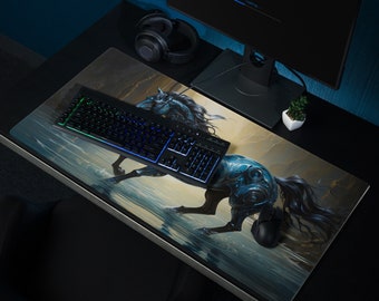 Gaming mouse pad mechanical horse design. Stallion