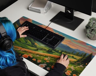 Majestic Desk Mat Sunset Landscape: Add a Touch of Nature to Your Workspace