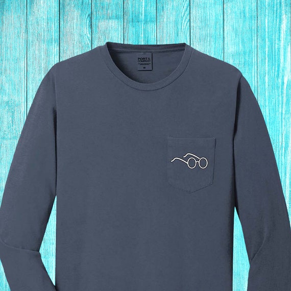 JL Apparel Co. Navy Long-sleeve Tee - Etsy
