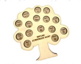 Digital SVG, Ai, DXF Files to Make Scavenger Hunt Tree Laser Cutting/Engraving