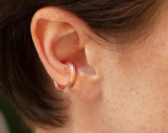 Large ear cuff, Ear cuffs, Statement ear cuff, Ear cuff no piercing, Thick ear cuff, Minimalist ear cuff, Hoop ear cuff - SERENDIPITY