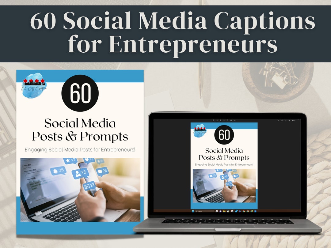 Social Media Captions, 60 Instagram Captions, Social Media Posts