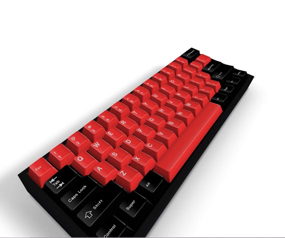 Custom Full Lube Keyboard 60% Backlit RGB Switch Akko Red 