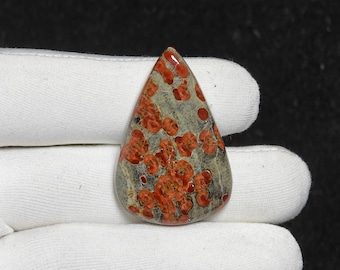 Natural Peanut Obsidian Gemstone Cabochon Loose Gemstone For Jewelry Making 43 Ct. 40X26X6 MM