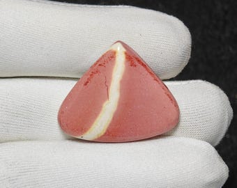 Cabujón de piedra preciosa suelta de jaspe mookaita natural para joyería, meditación, 34 ct, 32 x 26 x 6 mm