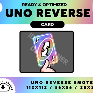 UNO Reverse Card / Cute / Kawaii / Meme / Twitch / Discord / 