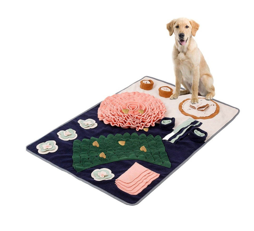 Vivifying Snuffle Mat for Dogs, 35×23 Pet Mat for Large Dogs and Cats  Gift Snuffle Mat, Interactive Dog Feeding Mat Help Mental Stimulation and  Brian Training( Green) 