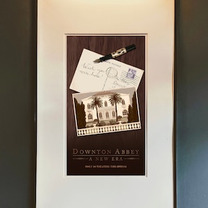 Abbey sequel film poster Lady Grantham Crawley Family House Postcard Villa France 1920s