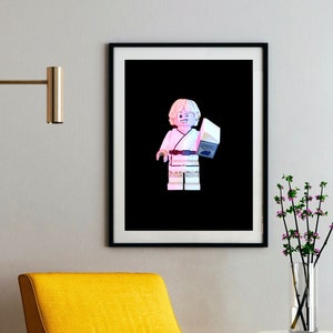 Digital illustration Luke with blue milk SKYWALKER saga