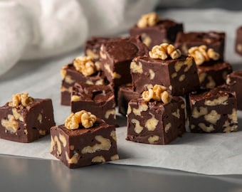 Milk Chocolate with Walnut Fudge 1/2 lb Slab Goings Gourmet