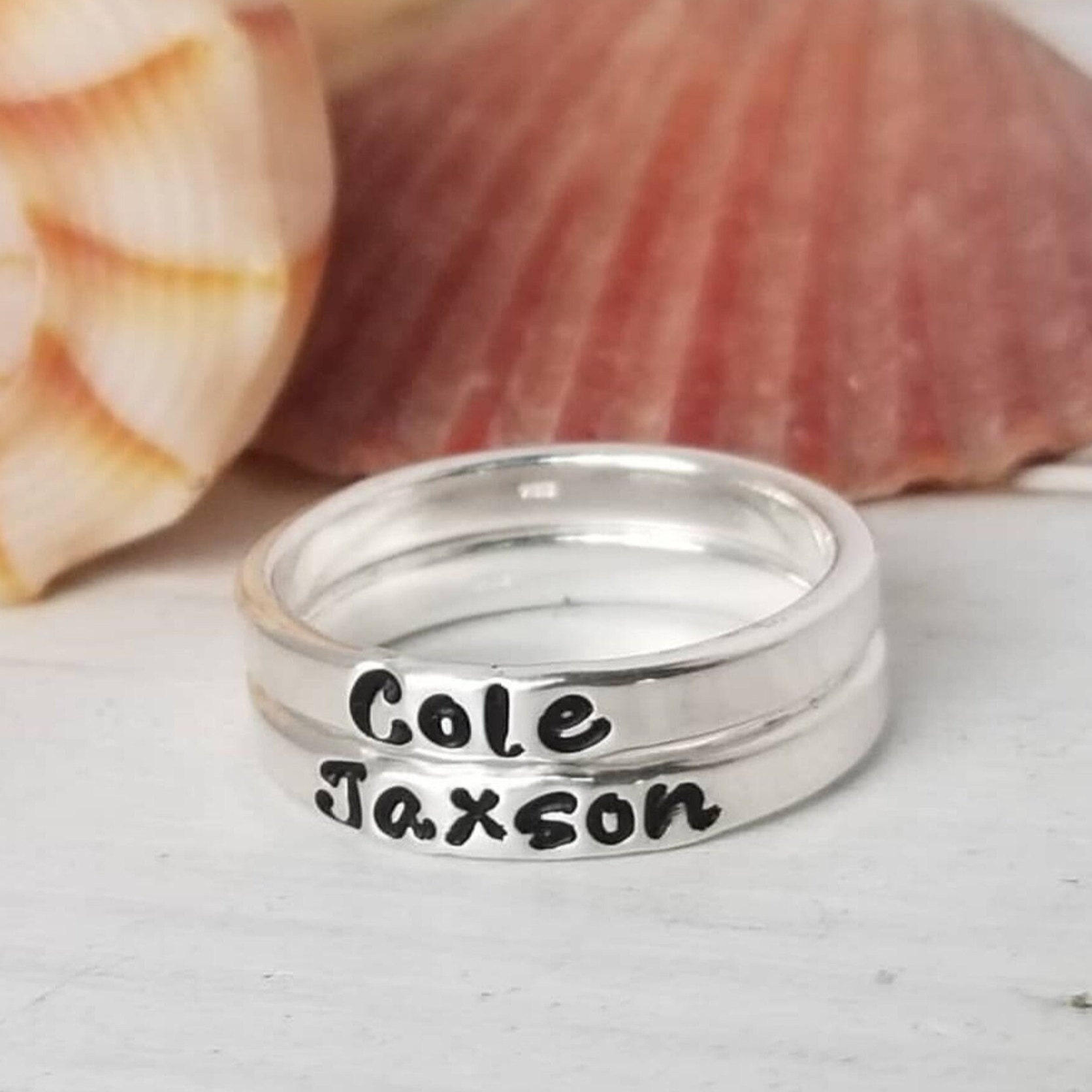 Costum Personalized Name Ring in gold & Silver Free shipping|Simply Bo