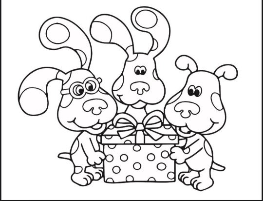 21-page Printable Blues Clues Coloring Book PDF Best Gift for Girls