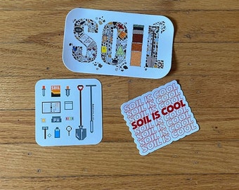 Soil Science Sticker Pack - Choose any 3