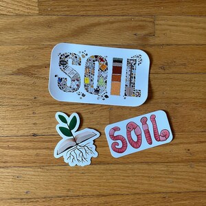 Soil Label Sticker Soil Science Sticker Pack - Choose Any 3 - Etsy