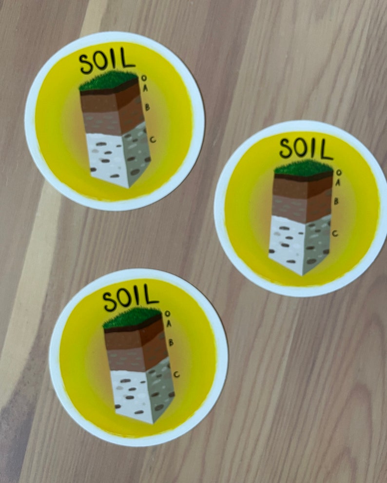 Soil Label Sticker Soil Profile Sticker - Etsy