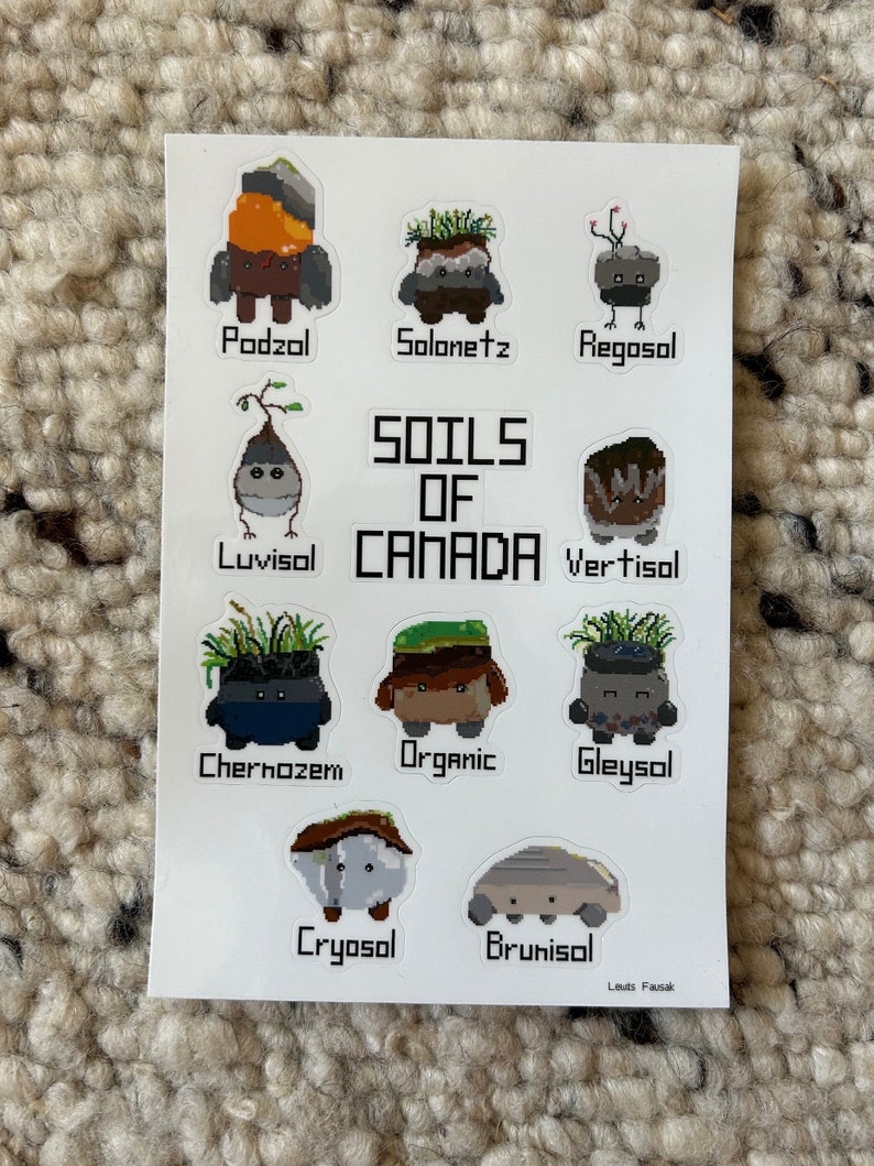 Soil Label Sticker Soils of Canada Sticker Sheet - Etsy