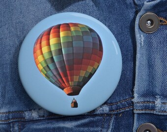 Mens Hot Air Balloon Enamel Cufflinks Multi Coloured 3D design Superb 