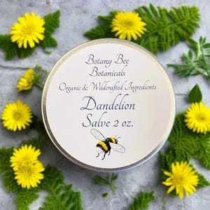 Organic Dandelion Petal Salve with Vitamin E