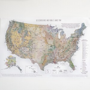 National Park Map, National Park Poster, National Parks Checklist, Gift for Travelers, National Park Gifts,Birthday Present, Bucket List