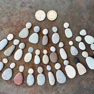 Kit artigianale Stone People, set da 20 persone, Family Pebble Art, attività creativa fai da te, materiali artigianali, per la creazione di immagini
