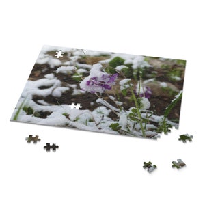 Nature Puzzle- Beautifully designed by nature during a surprise snow storm in March 2021- This wildflower puzzle comes ready to be solved!