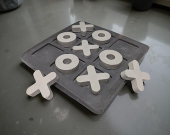 Concrete Tic-Tac-Toe Set